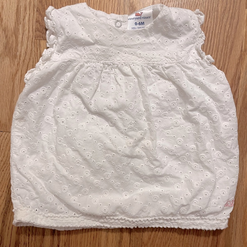 Vineyard Vines Eyelet Baby Dress/Top